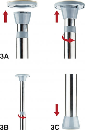 Shots Ouch! Dance Pole Στύλος Pole Dancing Ασημί