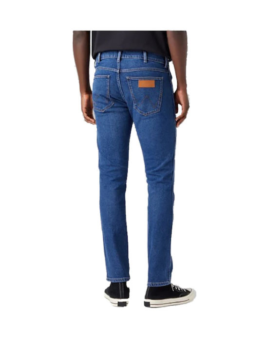 Larston Men's Jeans Trousers Elastic Slim Tapered Fit Blue
