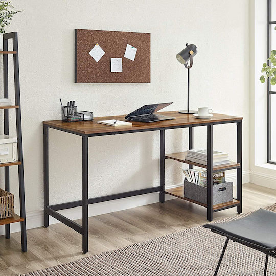 Desk Wooden Coffee with Metal Legs 140x60x75cm
