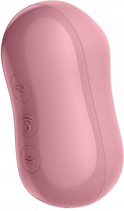 Satisfyer Clitoris Sucker & Vibrator Cotton Candy Αναρροφητής Αιδοίου με Δόνηση Light Red