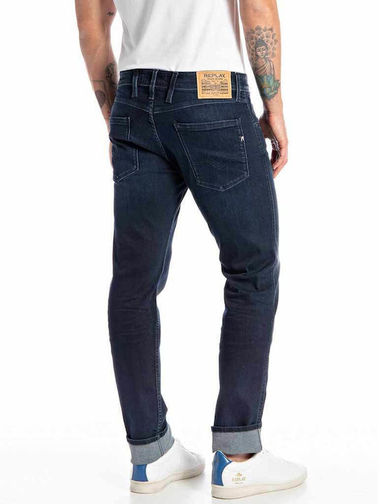 Replay Ambass Herren Jeanshose in Slim Fit Blau