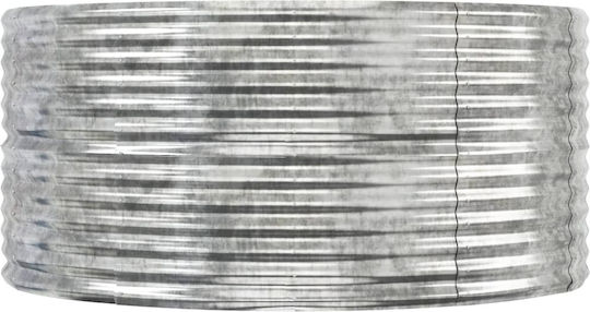 vidaXL Blumenkasten Metallisch Silver 291x140x68cm.