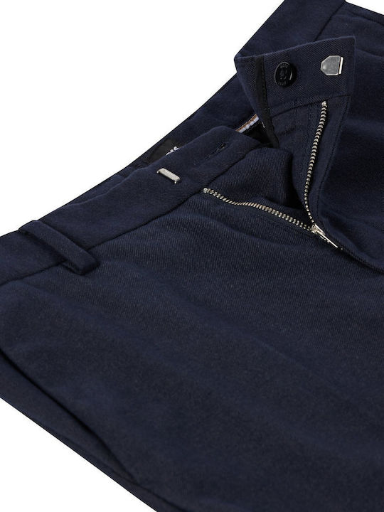 Kaito1 Pantaloni Bărbați Chino Elastic Slim Fit Albastru
