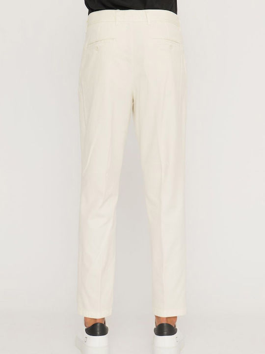 Hugo Boss Perin-D Men's Trousers Elastic Off White