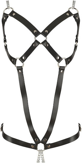 Zado Fetish Leder- und Latex-Outfit Strap Body Schwarz