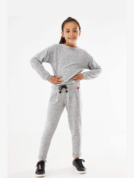 Kids Rib Sweater with Round Neck Mexx - 1843 Velours GREY 0272000118084146