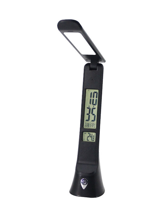 Avide ABLDLC-6W-B-HG LED Schreibtischlampe faltbar in Schwarz Farbe