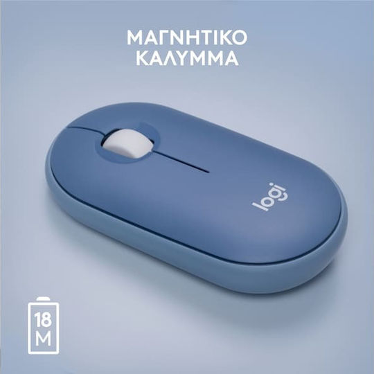 Logitech Pebble M350 Ασύρματο Ποντίκι Blueberry