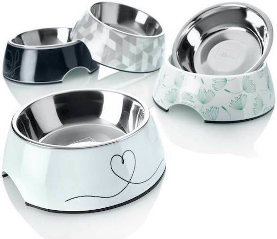 Hunter Valencia Stainless Steel Bowl Food & Water for Dog & Cat 350ml in White Color