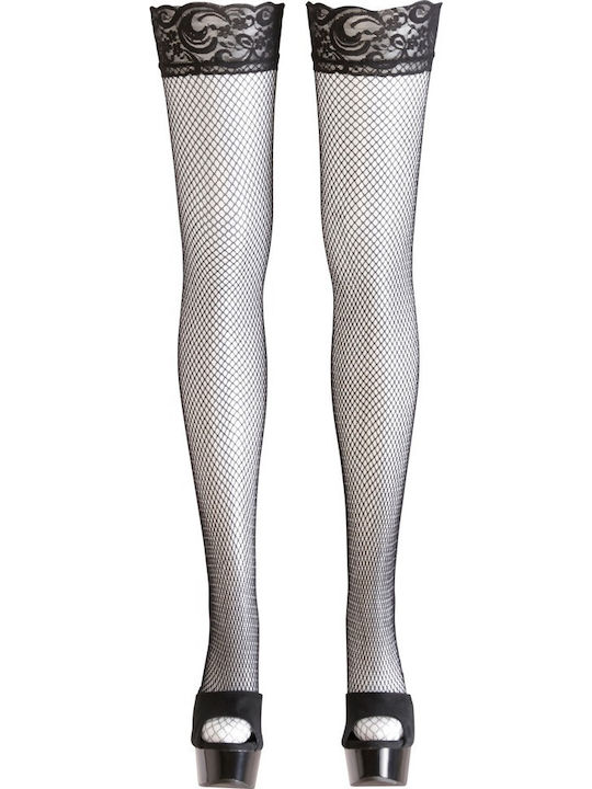 Cottelli Collection Non Slip Net Stockings Sexy Socks Black