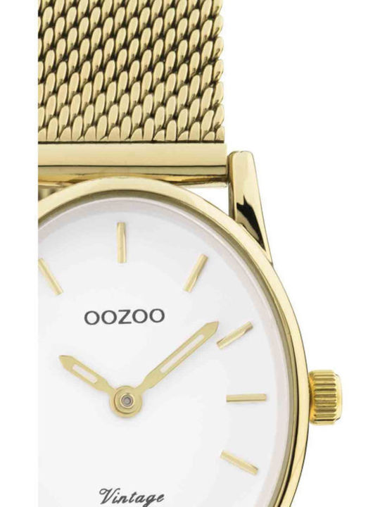Oozoo Vintage Women's Watch with Gold Metal Bracelet