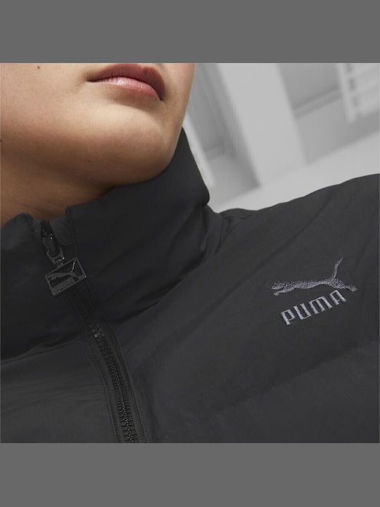 Classics Kurz Damen Puffer Jacke für Winter Schwarz