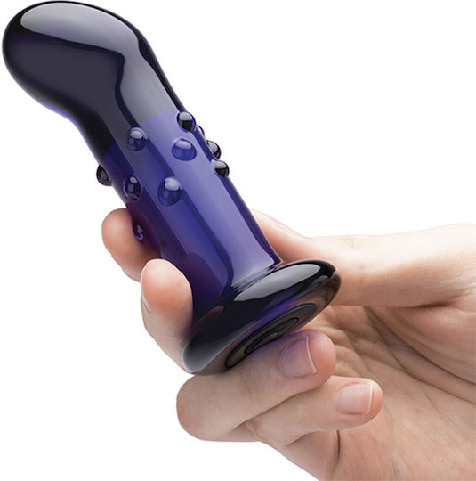 Glas Anal Vibrator with Wireless Functionality Blue