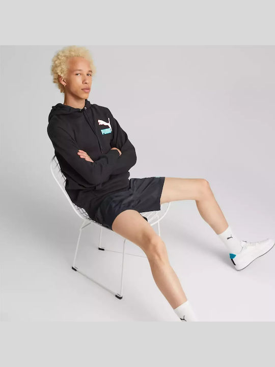 Puma Fandom Sweatshirt with Hood Black