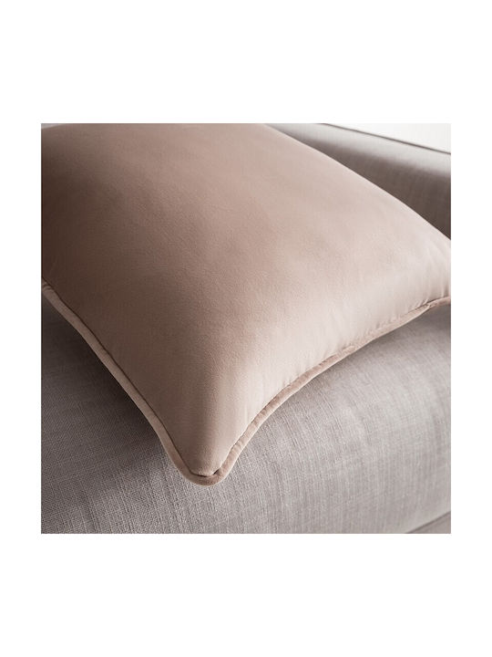 Gofis Home Dekorativer Kissenbezug Winter 711 aus Samt 47 Shell Beige 43x43cm.