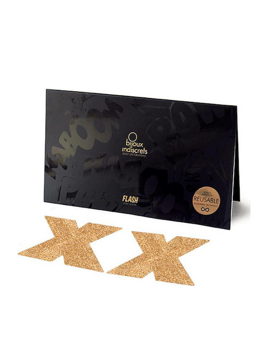 Bijoux Indiscrets Flash Star Pasties Gold