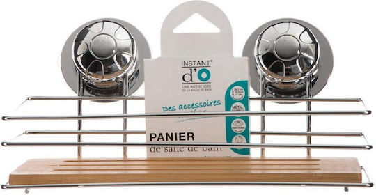 5Five S7907246 Επιτοίχια Ραφιέρα Μπάνιου Ξύλινη 50x48x10cm Καφέ