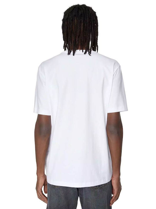 Diesel T-Just-Microdiv Ανδρικό T-shirt Λευκό Μονόχρωμο
