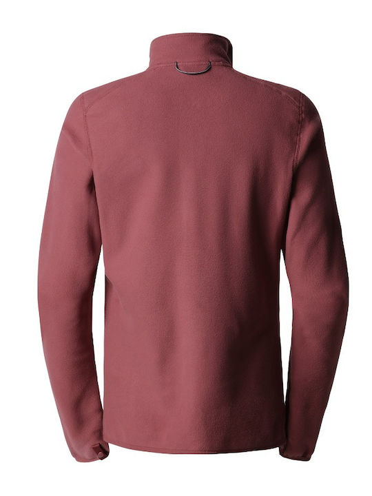 100 Glacier Women's Cardigan with Zipper Pink