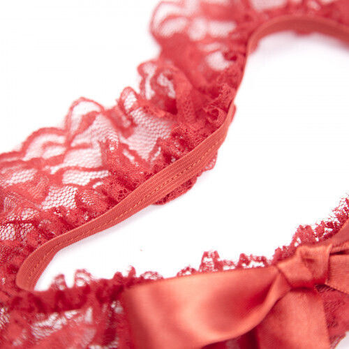 Naughty Toys Strapsbänder mit Spitze Rote