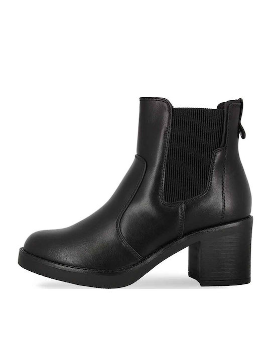 Women's Chelsea Boots with Medium Heel Black