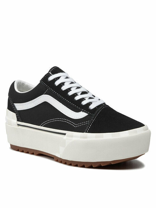 Vans Old Skool Stacked Flatforms Sneakers Μαύρα