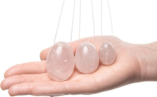 La Gemmes Yoni Rose Quartz Egg Κολπικές Μπάλες Ροζ