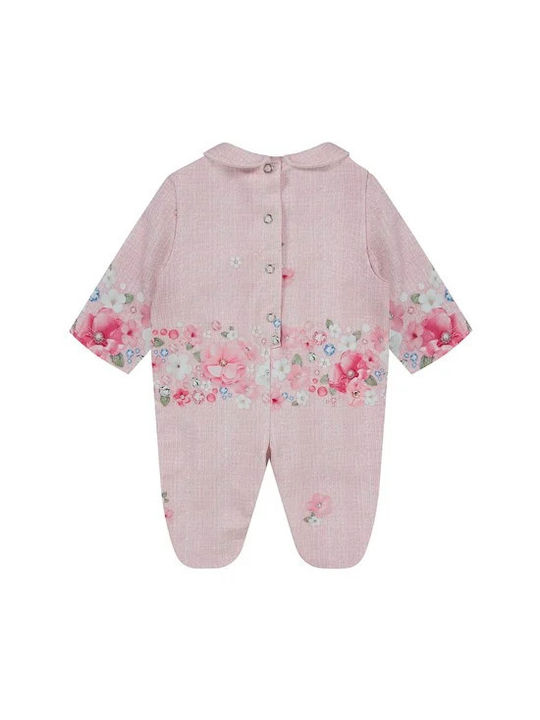 Lapin Baby Bodysuit Set Long-Sleeved Pink