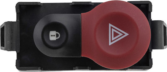 NTY Car Hazard Switch for Renault Kangoo III 6pin Black