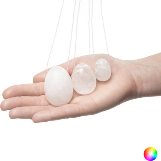 La Gemmes Clear Quartz Egg Set Bile vaginale Transparente