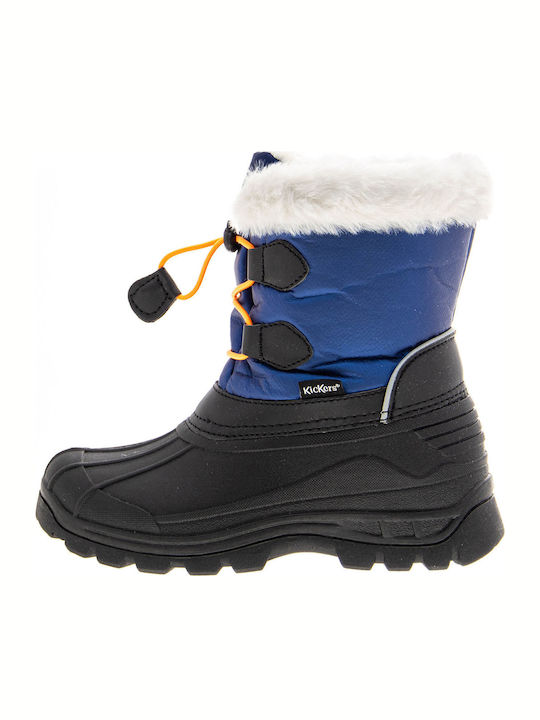 Cizme de cauciuc pentru copii cu captuseala interna Sealsnow Albastru