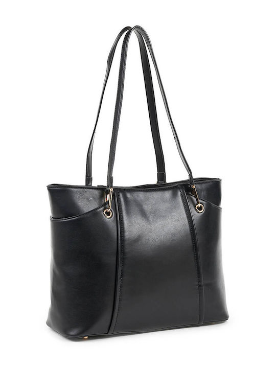 Verde Women's Bag Shopper Shoulder Black