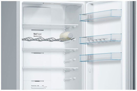 Bosch Ψυγειοκαταψύκτης 363lt NoFrost Υ203xΠ60xΒ66.5εκ. Inox KGN39VIDT