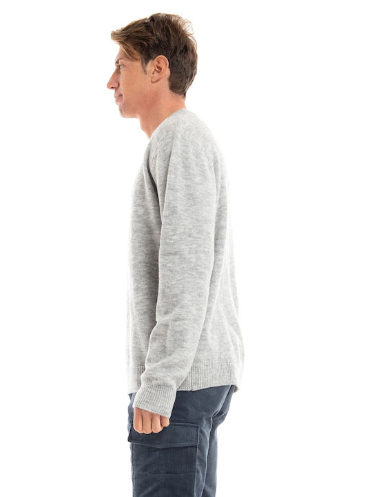 Les Deux Men's Long Sleeve Sweater Grey Melange