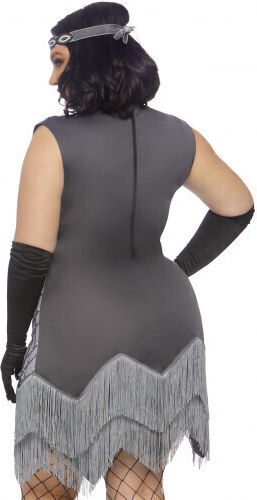 Leg Avenue Roaring Roxy Dress Sexy Costum Gri