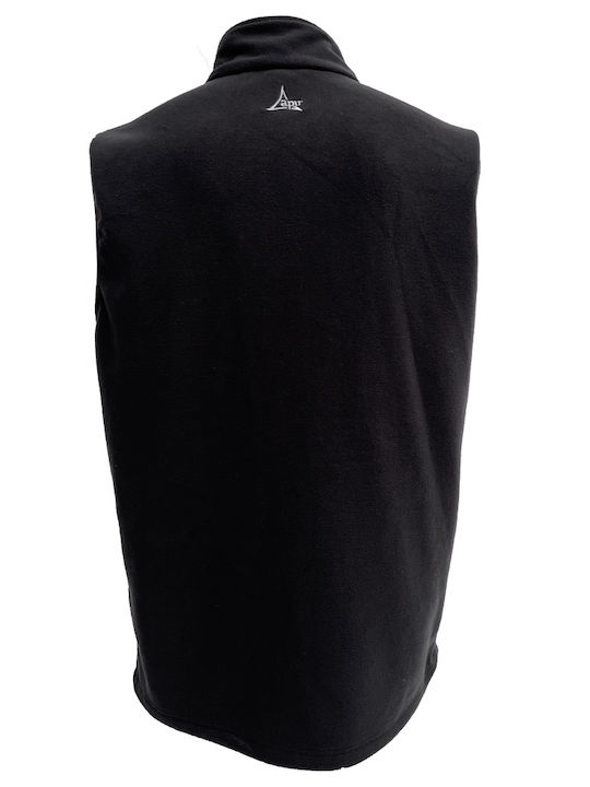 Apu Nepal Men's Safety Vest with Fleece Lining Black