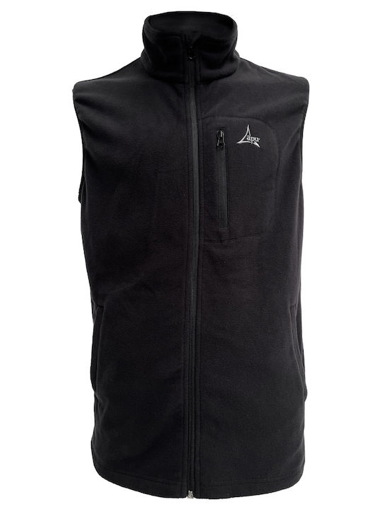 Apu Nepal Men's Safety Vest with Fleece Lining Black