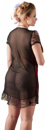 Cottelli Collection Flirty Mini Dress Plus Size Red