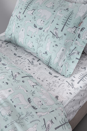 Guy Laroche Semi Double Set Forest Mist White 165x250cm