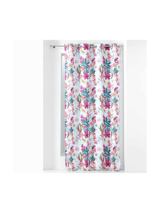 Perdea Cu Capse L-C Exotic Paradise Rideau Alb 140x260 cm