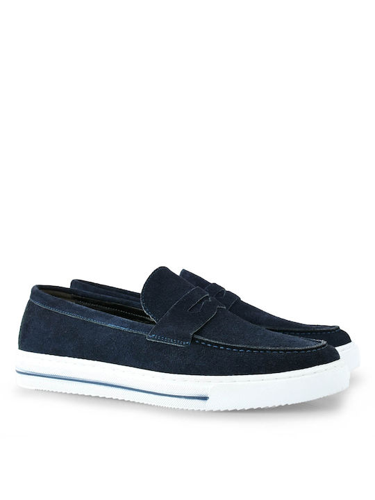 BNR LOAFERS P560A1071054 - ΜΠΛΕ ΚΑΣΤΟΡΙ BNR 107-NAVY SUEDE