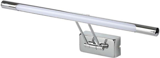 V-TAC Modern Leuchte Wand mit Integrierter LED und Warmweißes Licht Silber 50x18.5x5.5cm