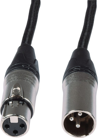 Citronic Cable XLR male - XLR female Μαύρο 0.5m 190.265UK