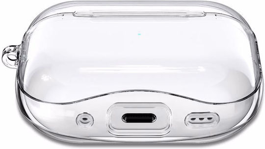 Spigen Ultra Hybrid Plastic / Silicone Case with Keychain Crystal Clear for Apple AirPods Pro