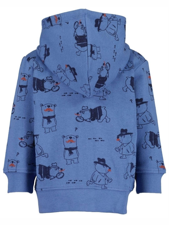 Blue Seven Cardigan pentru copii Hanorace cu glugă Albastru