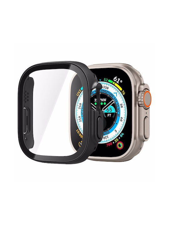 Spigen Thin Fit 360 Пластмасов Калъф със Стъкло в Черен цвят за Apple Watch Ultra 49мм