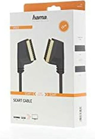 HAMA Cablu Scart de sex masculin - 3,5 mm male / Scart de sex masculin 1.5m Negru 00205082