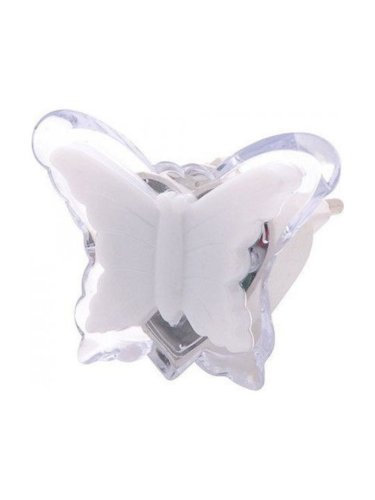 Horoz Electric Φωτάκι Νυκτός LED Schmetterling Weiß με Rot Φωτισμό