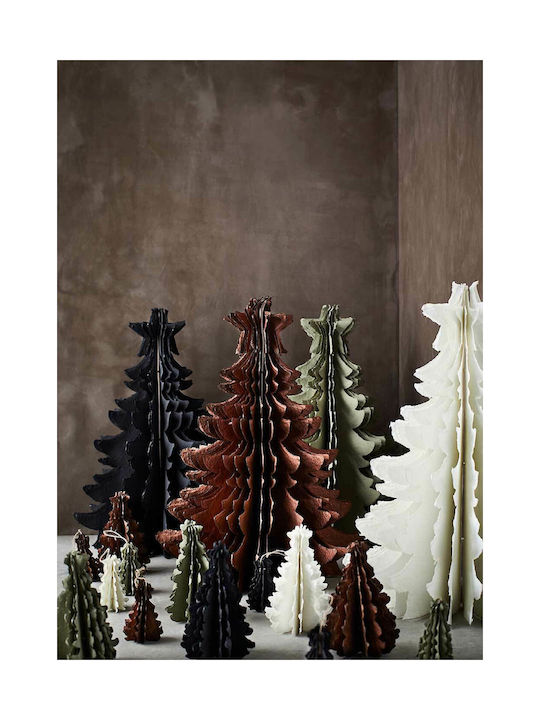 Hanging Ornament Tree Paper White 13cm