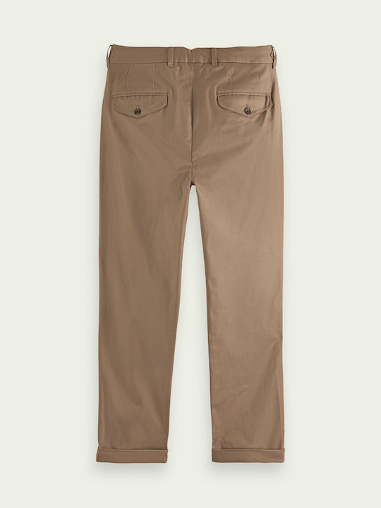 Scotch & Soda Men's Trousers Chino in Regular Fit Beige